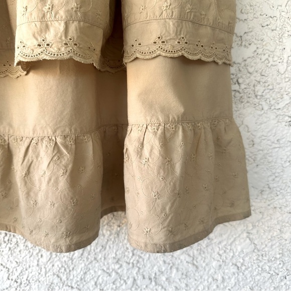 Vtg HUNT CLUB maxi skirt womens 8 cotton boho tiered ruffled cottagecore - Picture 3 of 7